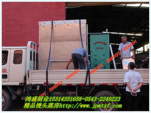 广西兴安县桂林市一台蒸花生双门蒸箱、72盘蒸车发货